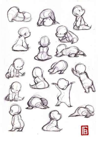 Babies, Tots, Infants, Cherubs, Newborns Drawing