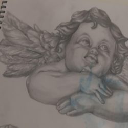 Baby Angel Drawing Hand drawn Sketch