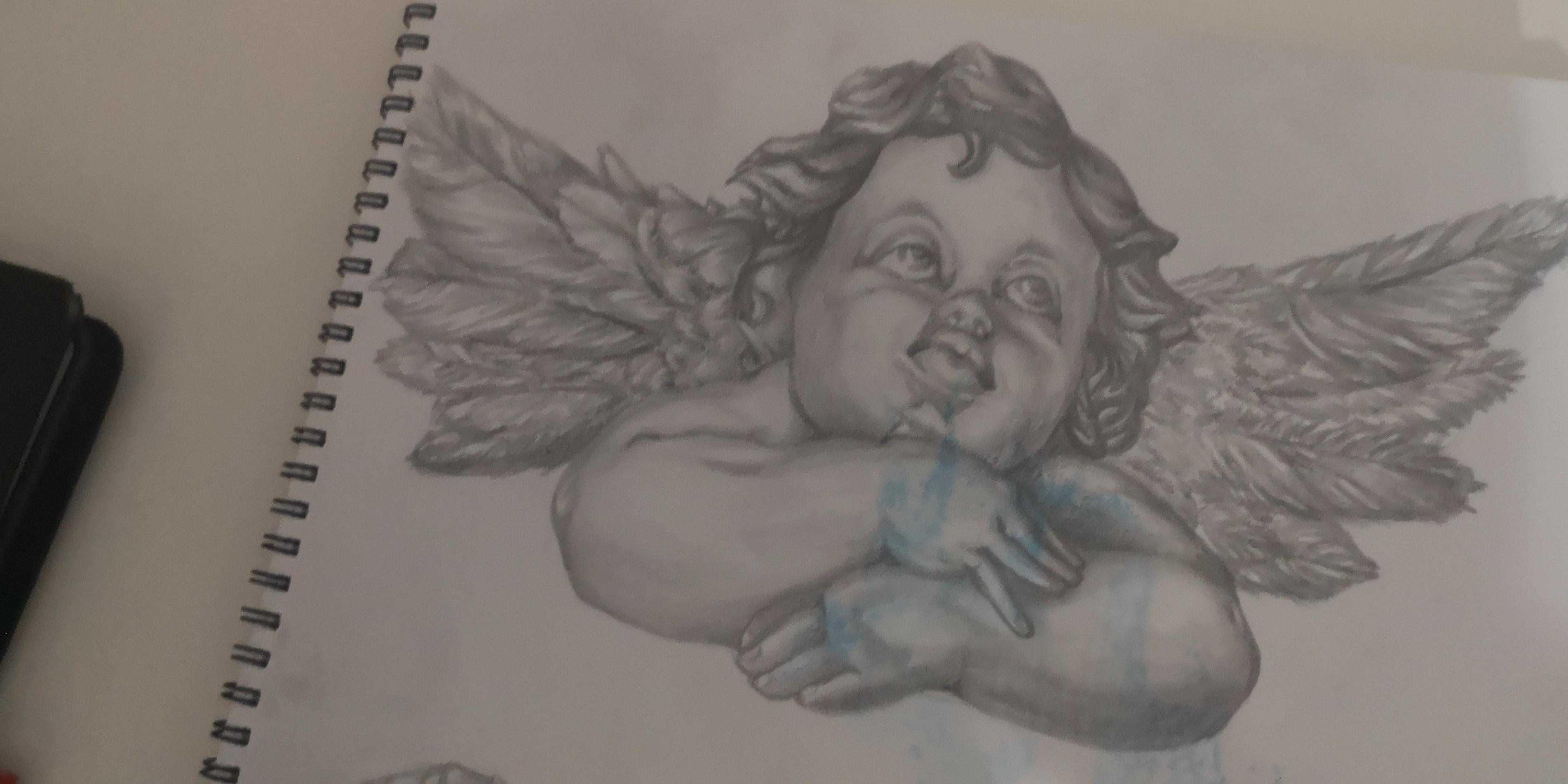 Baby Angel Drawing Hand drawn Sketch