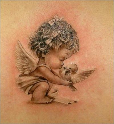 Baby Angel, Cherubic Delight, Divine Presence, Innocent Spirit, Heavenly Guardian Drawing