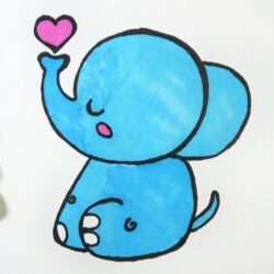 Baby Elephant Drawing Picture