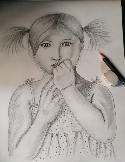 Baby Girl, Adorable, Beloved, Precious, Cherished Drawing