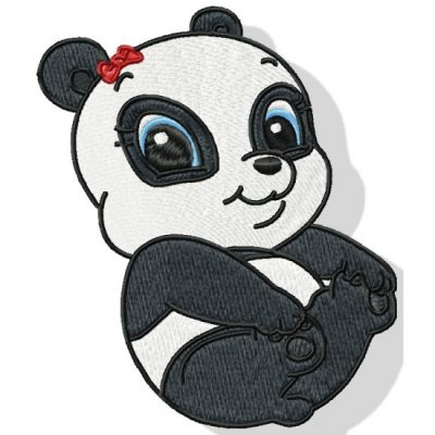 Baby Panda, Cute Animal, Adorable Cub, Bamboo Lover, Playful Nature Drawing