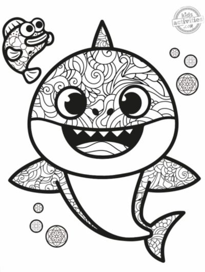 Baby Shark, Fun, Adventure, Family, Ocean Drawing