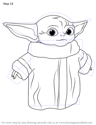 Baby Yoda, Beloved, Powerful, Mysterious, Adorable Drawing