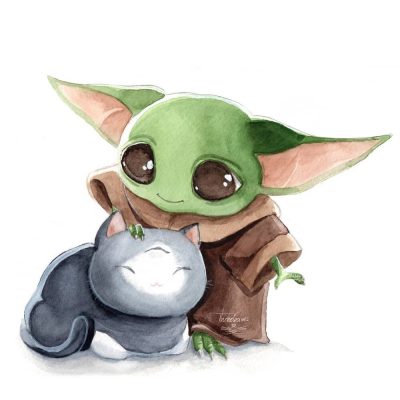 Baby Yoda Cute, Baby Yoda Charm, Heartwarming Baby Yoda, Baby Yoda Delight, Adorable Baby Yoda Drawing