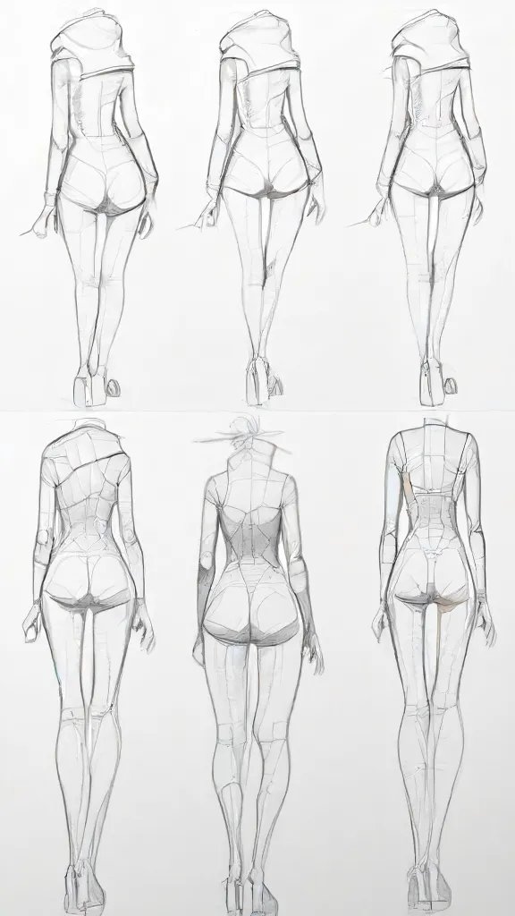 Back Reference Drawing Art Sketch Image