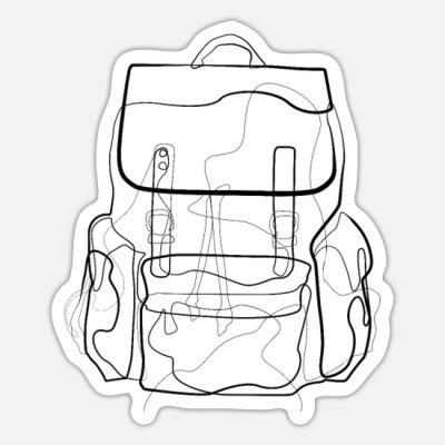 Backpack, Adventure, Gear, Exploration, Travel Drawing