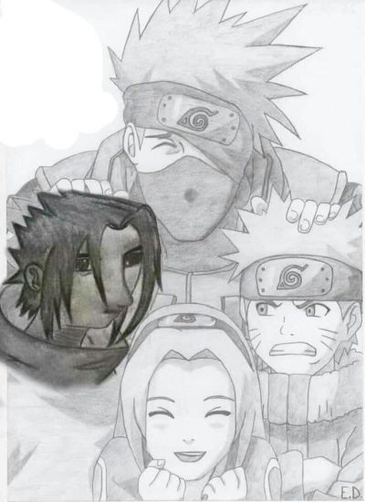 Bad Sasuke, Troubled Ninja, Emotional Turmoil, Redemption Quest, Dark Path Drawing