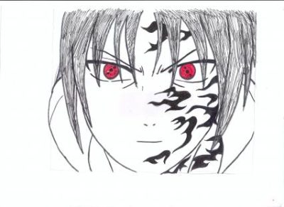 Bad Sasuke, Shadowed Path, Rivalry Unleashed, Turbulent Emotions, Dark Intentions Drawing