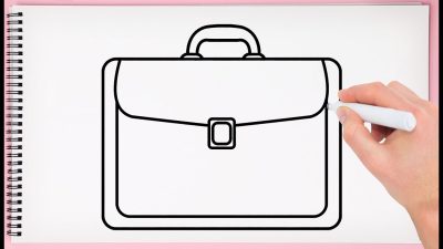 Bag, Briefcase, Purse, Tote, Backpack Drawing