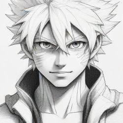 Bakugo Drawing Sketch Picture