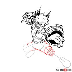 Bakugo Drawing Stunning Sketch