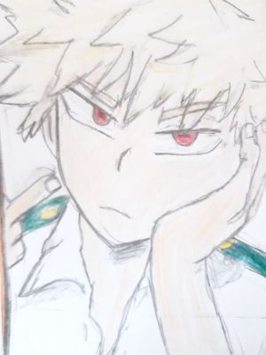 Bakugo, Hotheaded, Determined, Heroic, Explosive Drawing