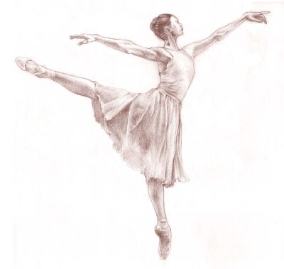 Ballet, Dance, Elegance, Performance, Grace Drawing