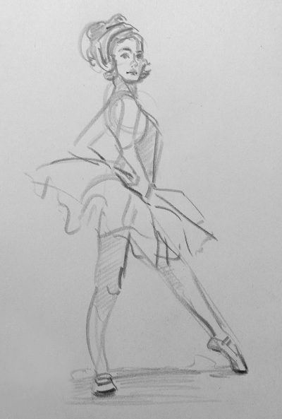 Ballet, Dance, Elegance, Performance, Grace Drawing