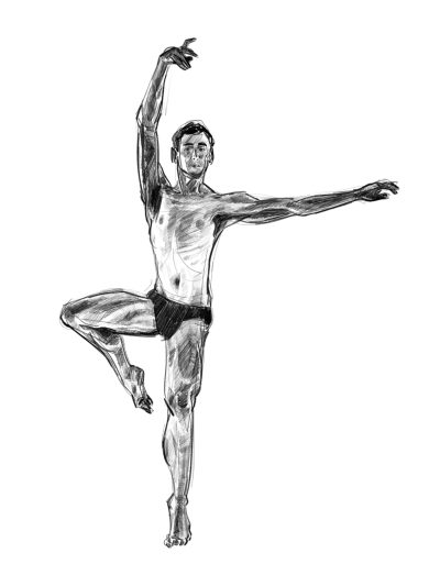 Ballet, Performance, Artistry, Dance, Grace Drawing