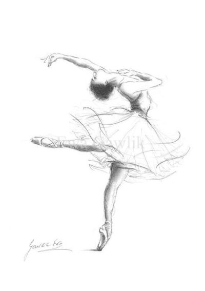 Ballet, Dance, Elegance, Performance, Grace Drawing