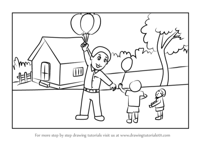 Balloon, Party, Air, Float, Celebrate Drawing