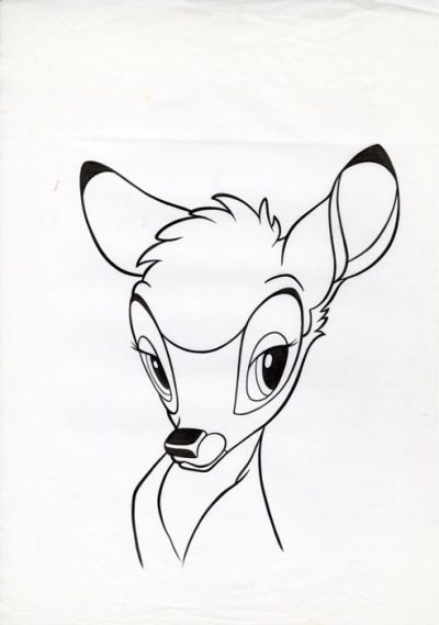 Bambi, Forest, Friendship, Growth, Loss Drawing