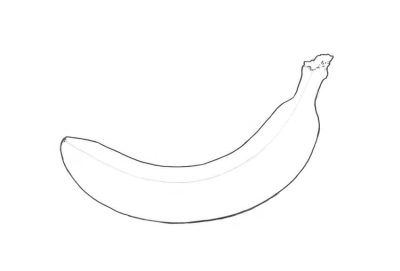 Banana, Fruit, Tropical, Yellow, Sweet Drawing