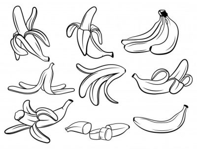 Banana, Sweet, Yellow, Fruit, Tropical Drawing