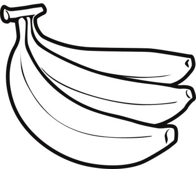 Banana, Nutrient-Rich, Tropical, Yellow, Fruit Drawing