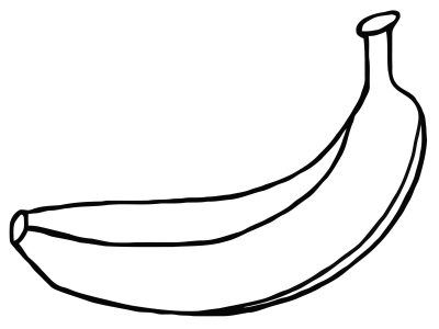 Banana, Tropical, Yellow, Healthy, Fruit Drawing