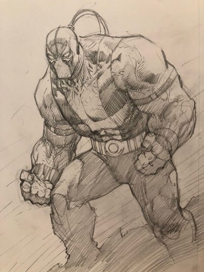 Bane, Fear, Villain, Darkness, Strength Drawing