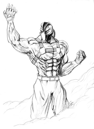 Bane, Chaos, Villain, Strength, Fear Drawing