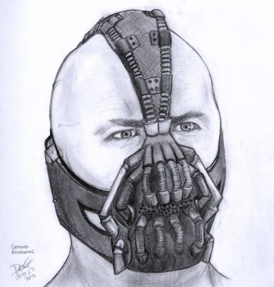 Bane, Fear, Villain, Darkness, Strength Drawing