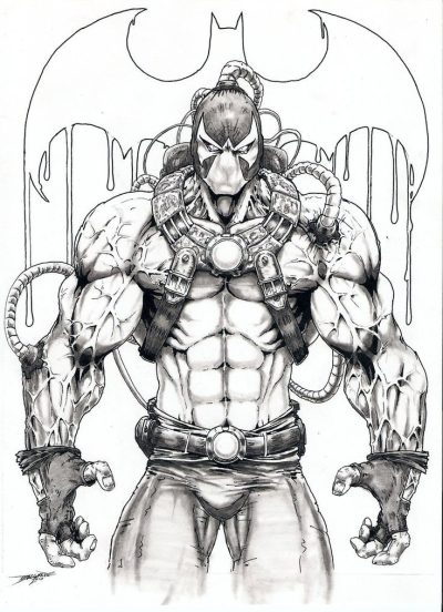 Bane, Strength, Fear, Darkness, Villain Drawing