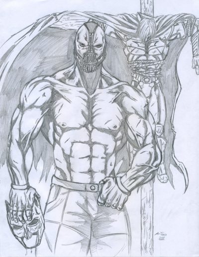 Bane, Strength, Villain, Chaos, Fear Drawing