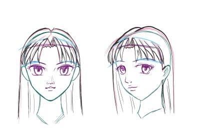 Bangs, Fringe, Haircut, Trend, Style Drawing