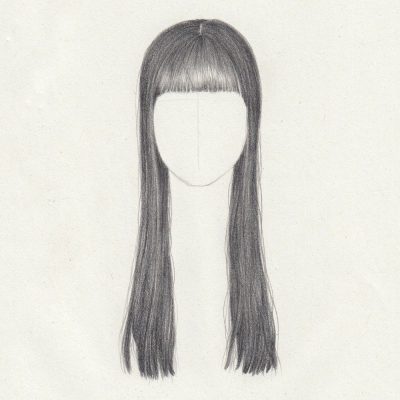 Bangs, Textured, Fringe, Layered, Sleek Drawing