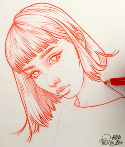 Bangs, Layered, Textured, Fringe, Chic Drawing