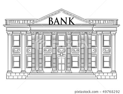 Bank, Savings, Investment, Lending, Finance Drawing