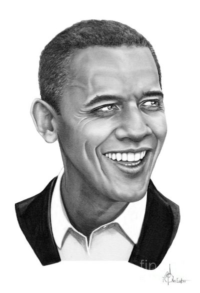 Barack Obama, Leadership, Hope, Legacy, Change Drawing