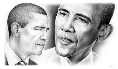 Barack Obama, Change, Presidency, Leadership, Hope Drawing