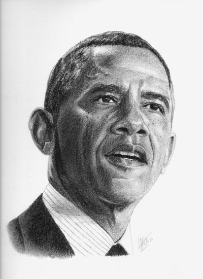 Barack Obama, Change, Community, Leadership, Inspiration Drawing