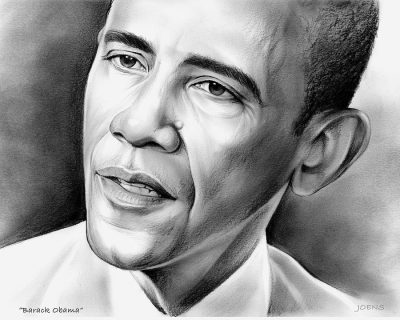 Barack Obama, Hope, Change, Leadership, Inspiration Drawing