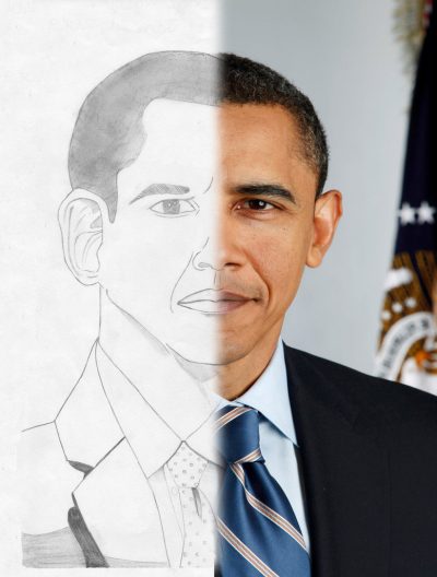 Barack Obama, Inspiration, Unity, Change, Leadership Drawing