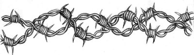 Barb Wire, Protection, Fencing, Security, Perimeter Drawing