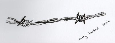 Barb Wire, Protection, Fencing, Security, Perimeter Drawing