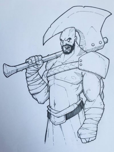 Barbarian, Warrior, Nomad, Savage, Conqueror Drawing