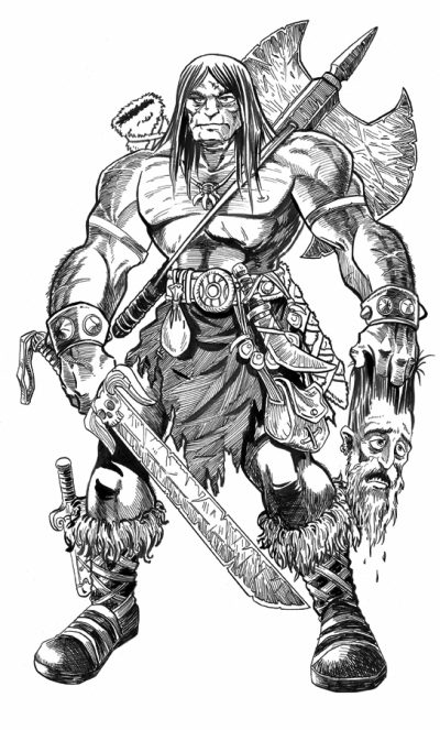 Barbarian, Warrior, Nomad, Savage, Conqueror Drawing