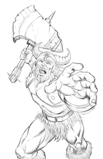 Barbarian, Untamed, Savage, Fierce, Warrior Drawing