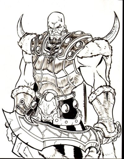 Barbarian, Savage, Nomad, Conqueror, Warrior Drawing