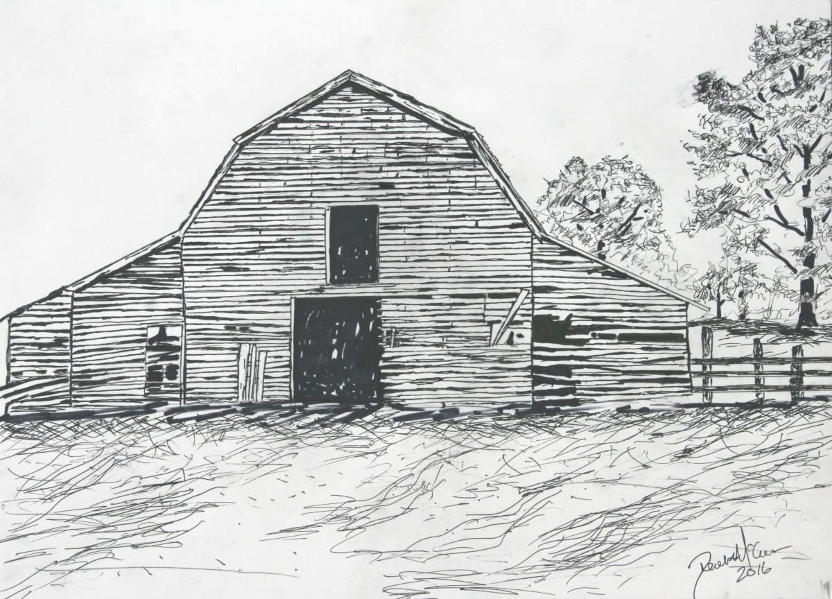 Barn Drawing Picture