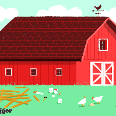 Barn, Agriculture, Livestock, Storage, Structure Drawing